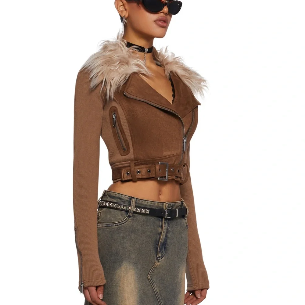 NWT XL DELIA*S ONE TRUE PAIRING MOTO JACKET - Picture 3 of 6